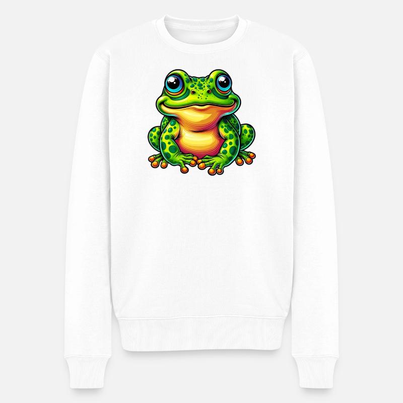 Grenouille - Pull Premium bio Homme - blanc