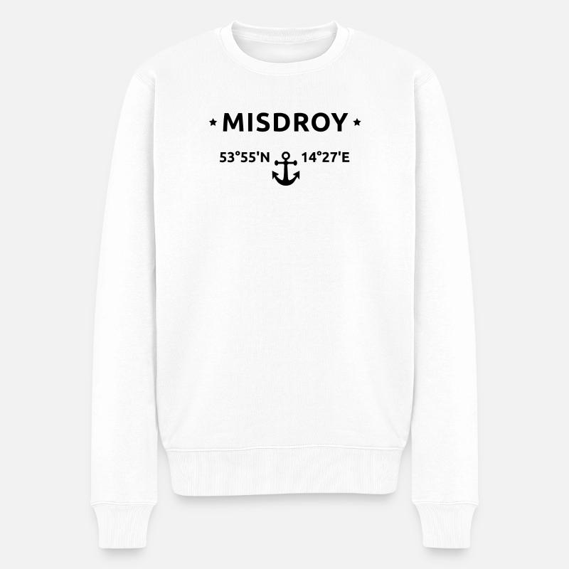 Misdroy - Männer Premium Bio Pullover - Weiß