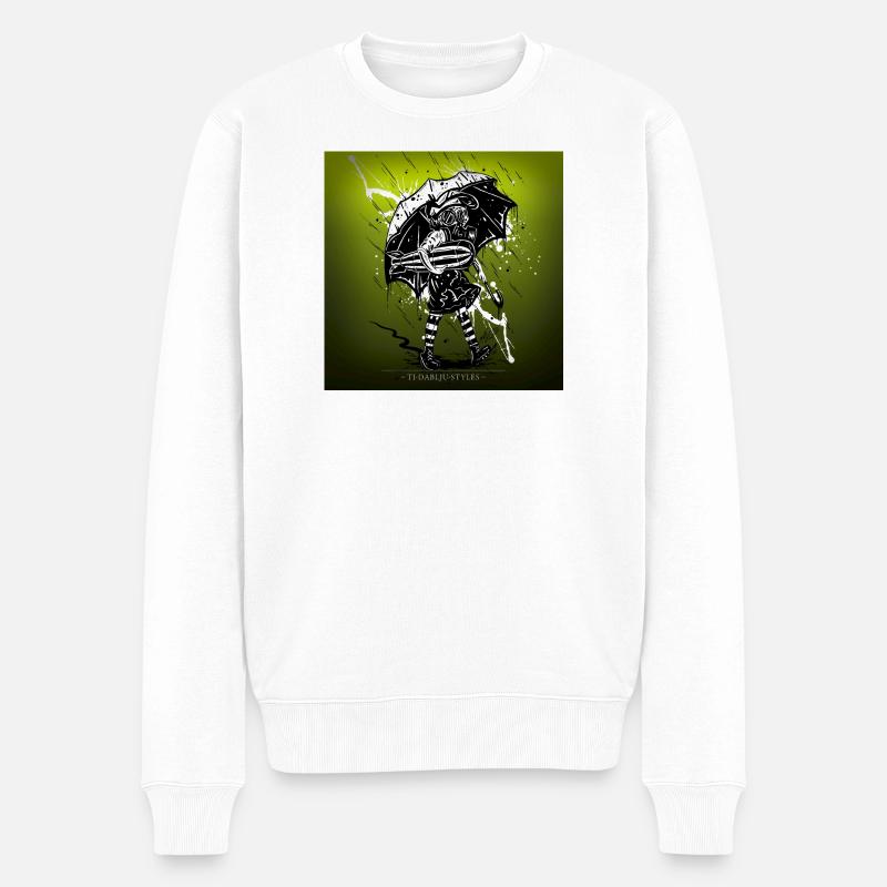 school's out for war - Männer Premium Bio Pullover - Weiß