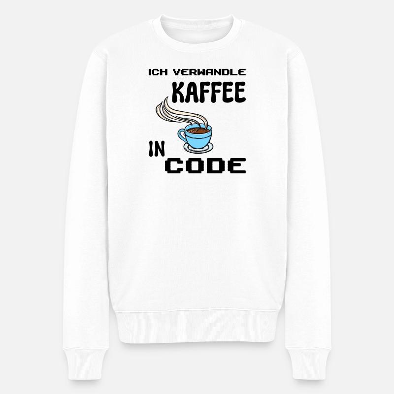 Coden Computerfreak Déclaration du développeur Nerd - Pull Premium bio Homme - blanc