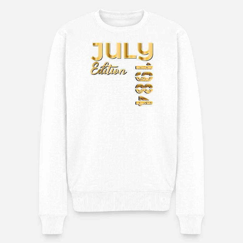 42E ANNIVERSAIRE JUILLET 1984 - Pull Premium bio Homme - blanc
