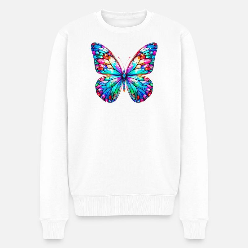 Papillon - Pull Premium bio Homme - blanc