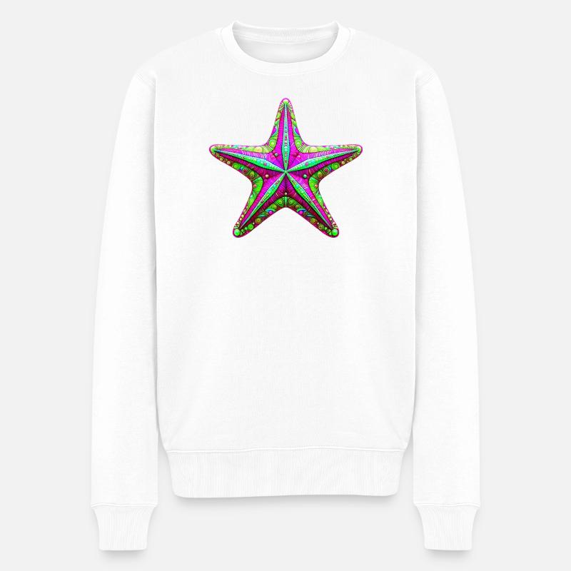 Étoile de mer - Pull Premium bio Homme - blanc