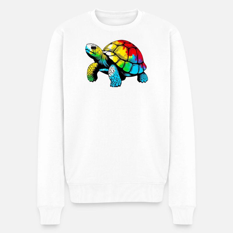 Tortue - Pull Premium bio Homme - blanc
