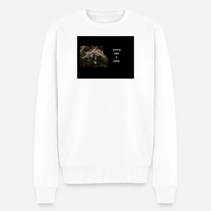 Streetwear Manche mögen's dunkel - Männer Premium Bio Pullover - Weiß