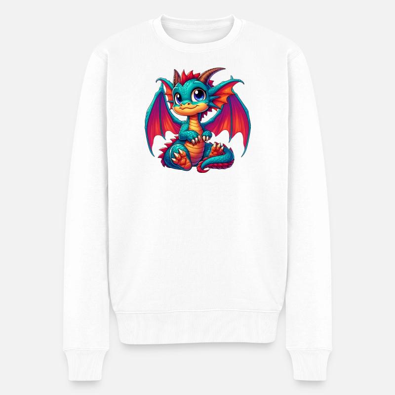 Dragon - Pull Premium bio Homme - blanc