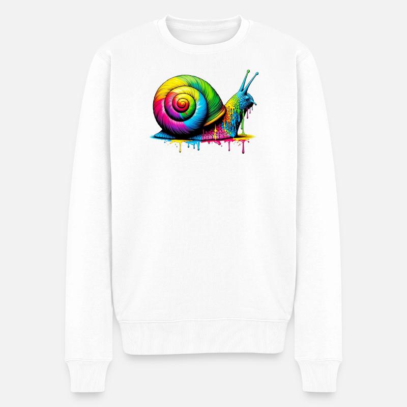 Escargot - Pull Premium bio Homme - blanc