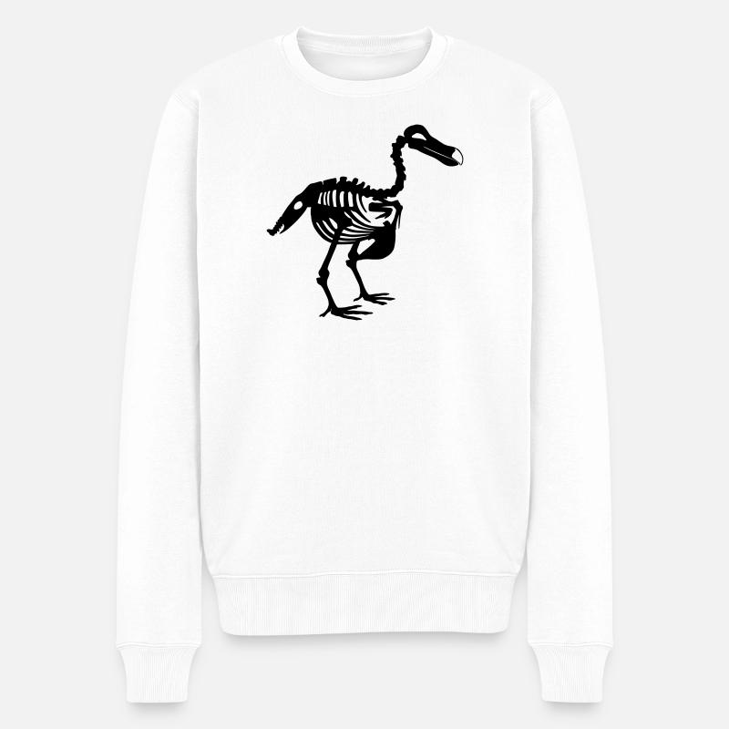 Dodo - Männer Premium Bio Pullover - Weiß