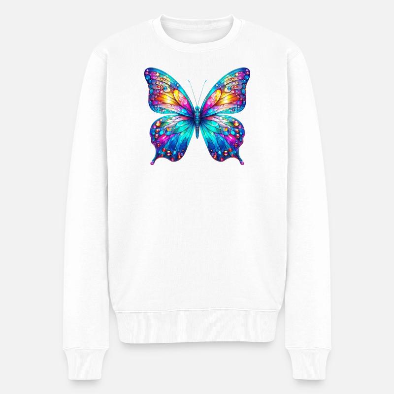 Papillon - Pull Premium bio Homme - blanc