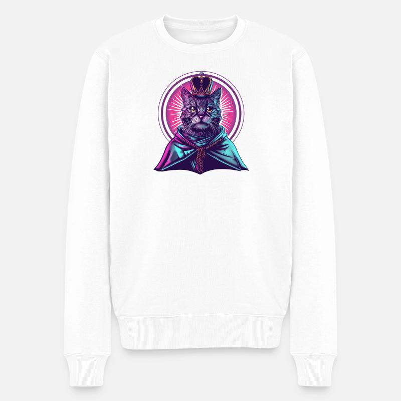 Lord Meow - Pull Premium bio Homme - blanc