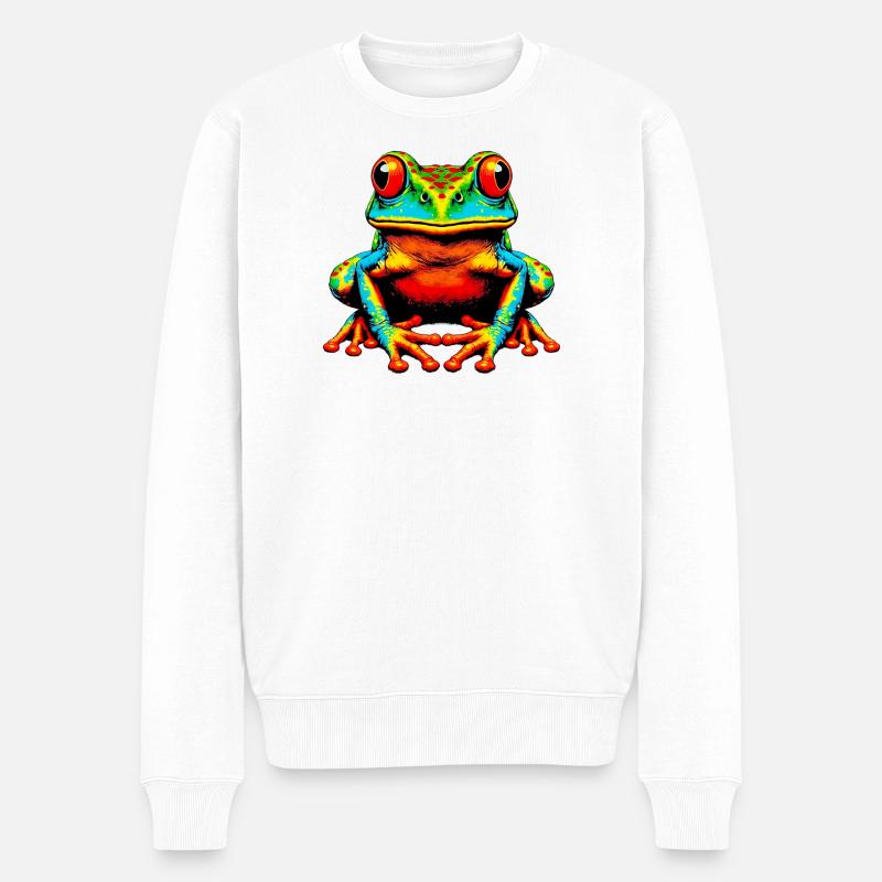 Grenouille - Pull Premium bio Homme - blanc