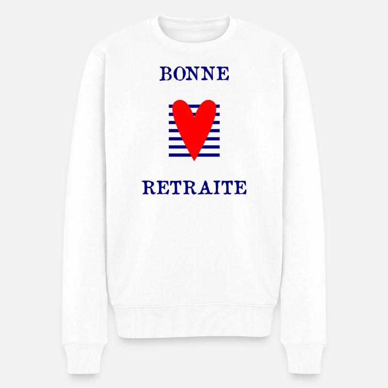 BONNE RETRAITE - Pull Premium bio Homme - blanc