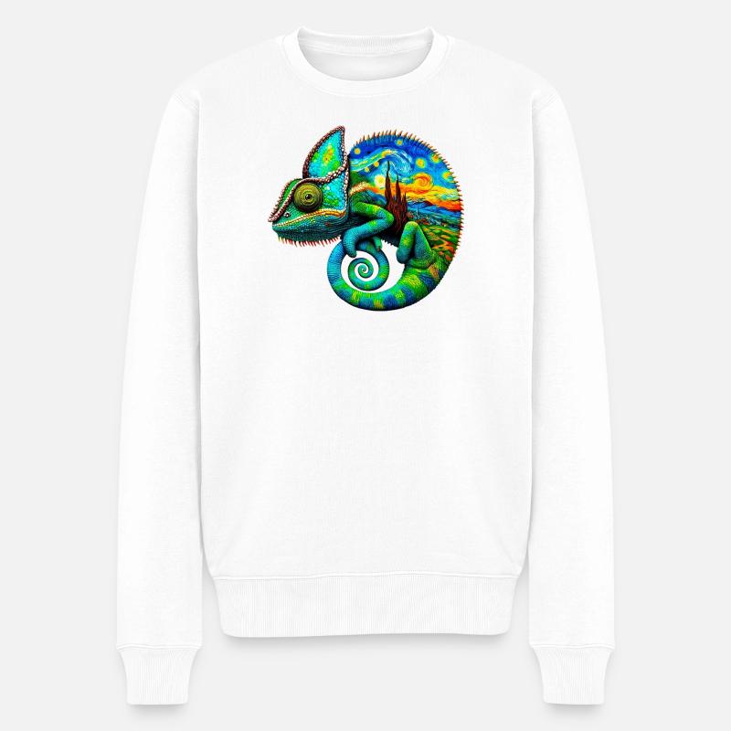 Van Gogh Caméléon - Pull Premium bio Homme - blanc