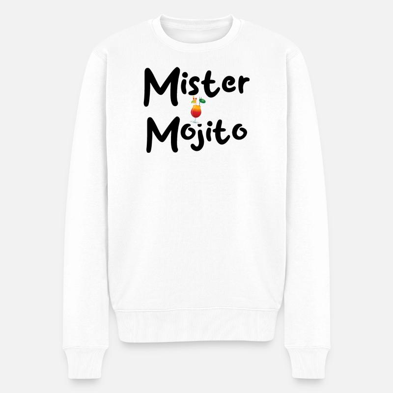 Mister Mojito Cocktail - Pull Premium bio Homme - blanc