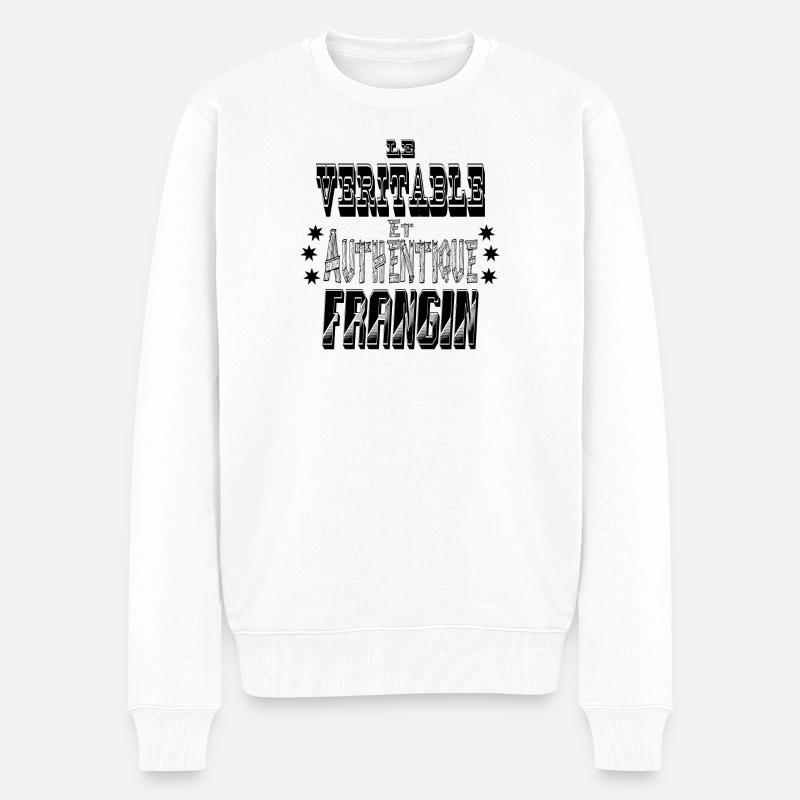 Le Véritable et Authentique Frangin - Pull Premium bio Homme - blanc