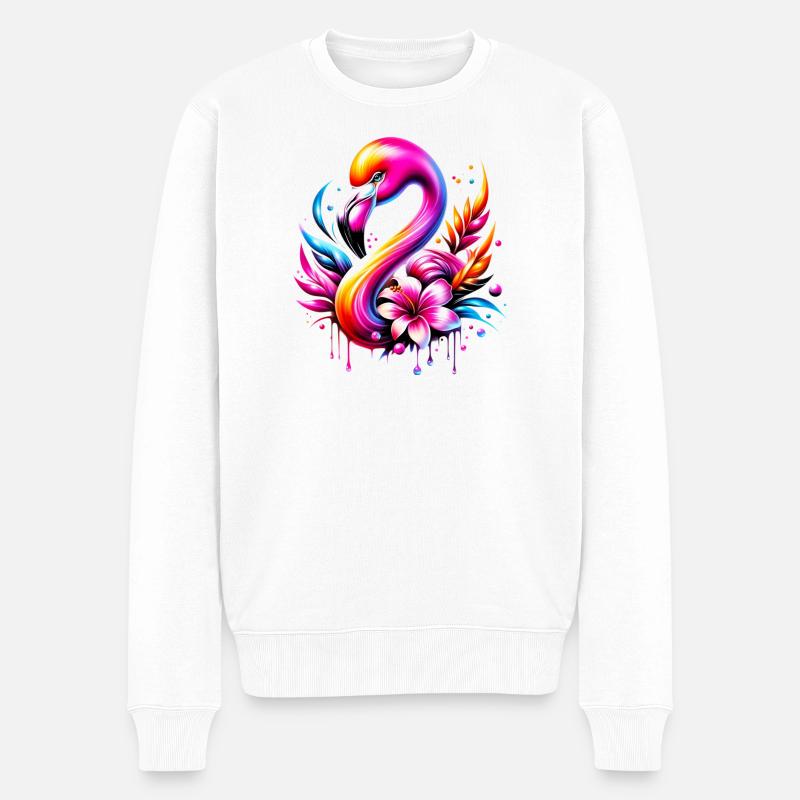 Flamant - Pull Premium bio Homme - blanc