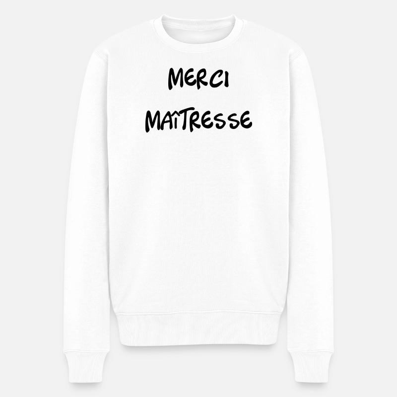 MERCI. MAÎTRESSE. MERCI MAÎTRESSE. MAITRESSE - Pull Premium bio Homme - blanc