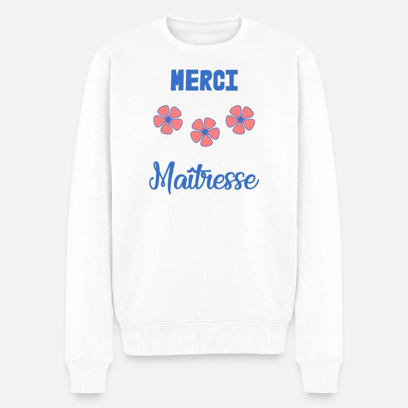 MERCI. MAÎTRESSE. MERCI MAÎTRESSE. MAITRESSE - Pull Premium bio Homme - blanc