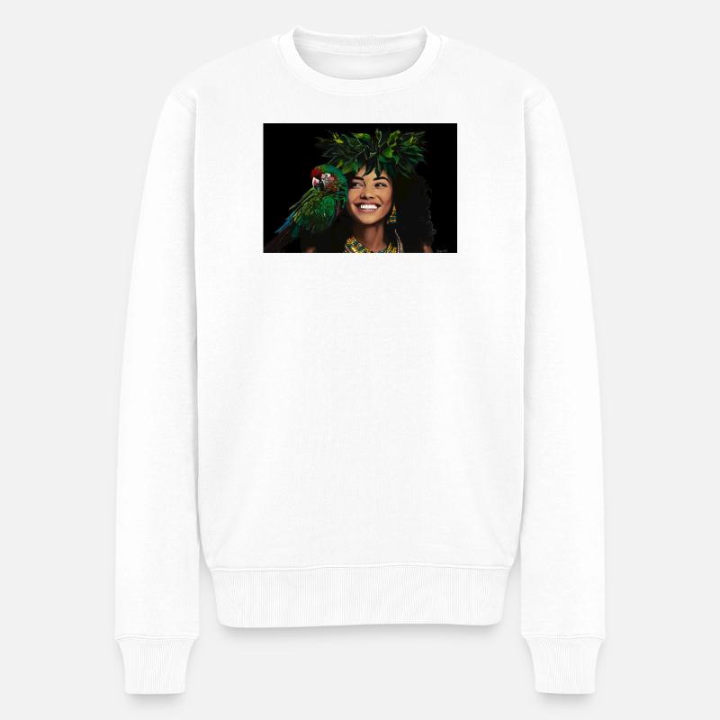 Amazonas - Männer Premium Bio Pullover - Weiß