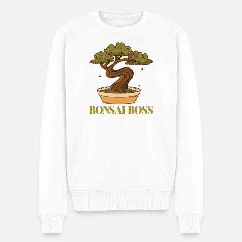 Patrons de bonsaï - Pull Premium bio Homme - blanc