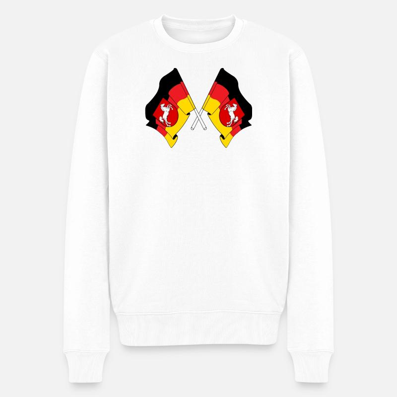 Vaggen traversa la Basse-Saxe - Pull Premium bio Homme - blanc