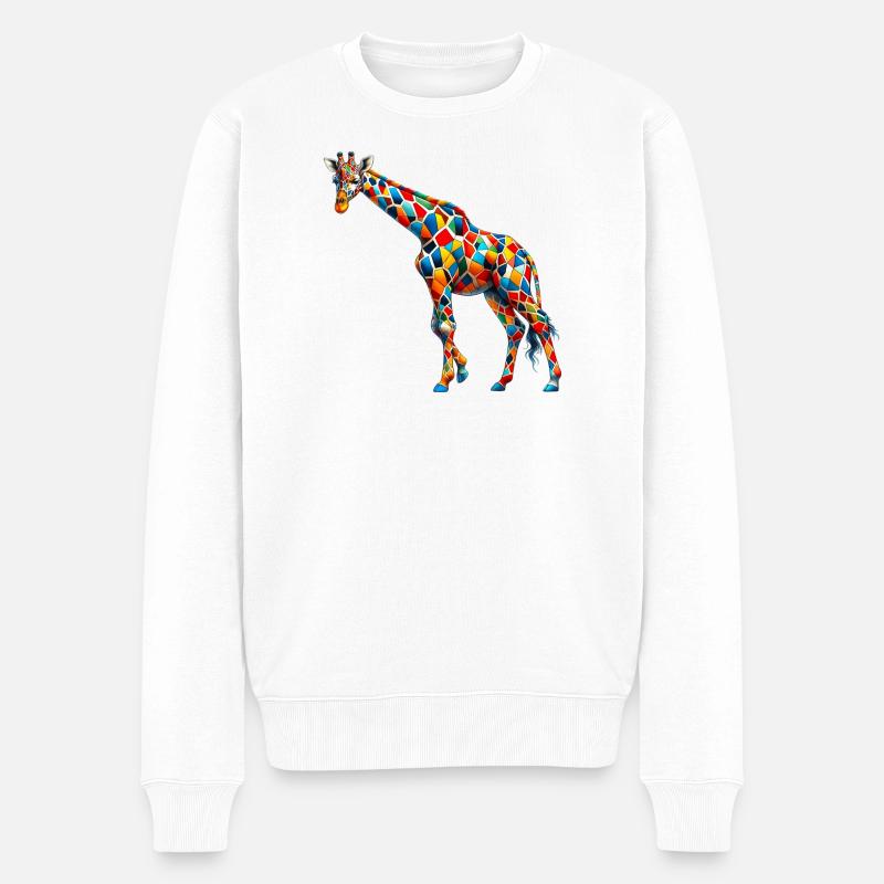 Girafe - Pull Premium bio Homme - blanc