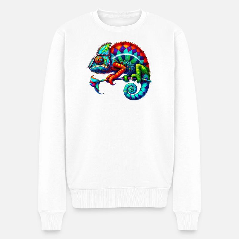 Caméléon - Pull Premium bio Homme - blanc