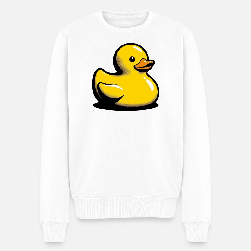 Caneton Canard Canard Canard - Pull Premium bio Homme - blanc