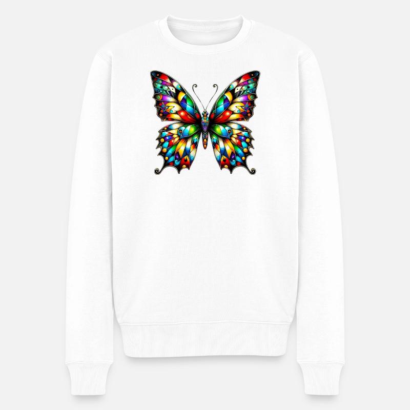 Papillon - Pull Premium bio Homme - blanc