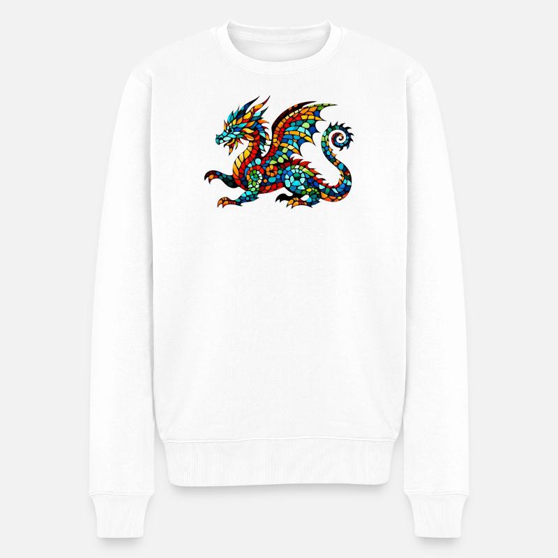 Dragon - Pull Premium bio Homme - blanc