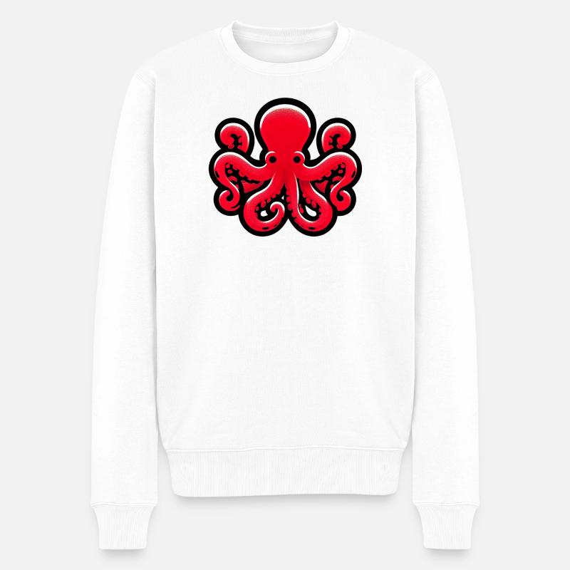Pieuvre - Pull Premium bio Homme - blanc
