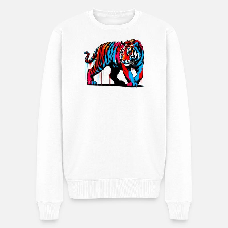 Tigre - Pull Premium bio Homme - blanc
