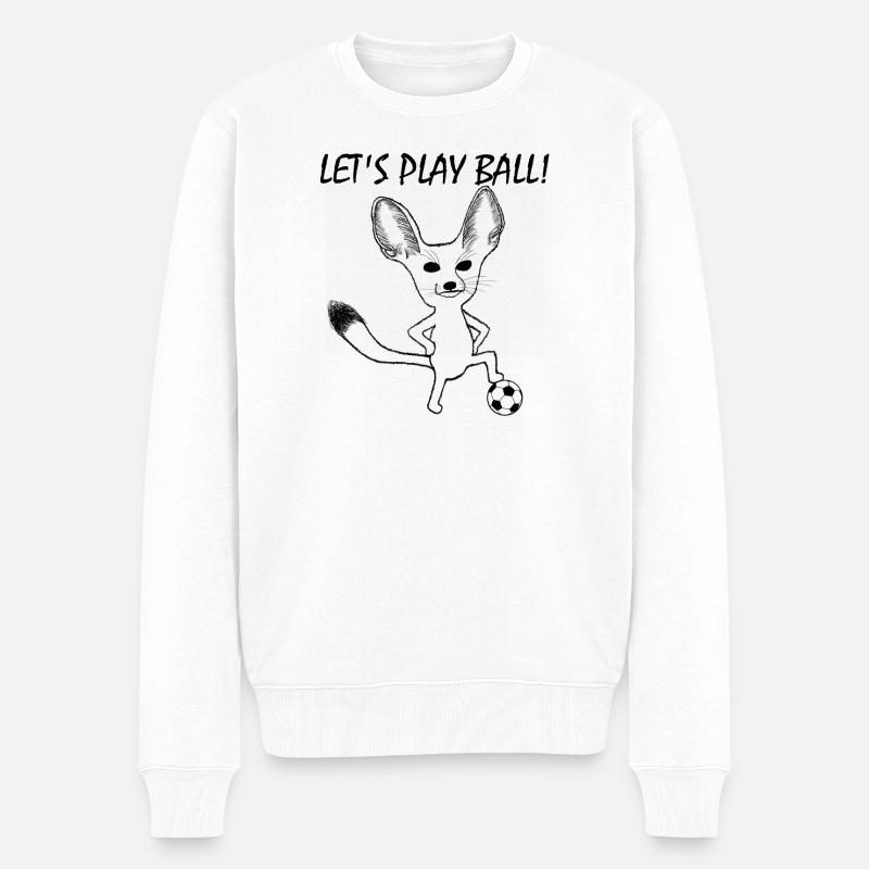 Fennek Let's Play Ball! - Männer Premium Bio Pullover - Weiß