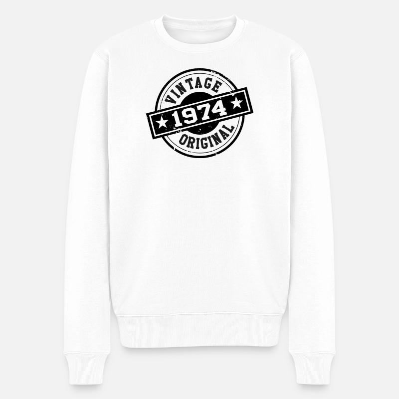 1974 ORIGINALE - Pull Premium bio Homme - blanc