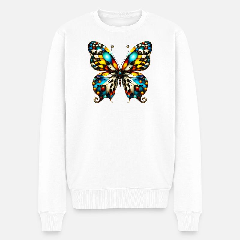 Papillon - Pull Premium bio Homme - blanc