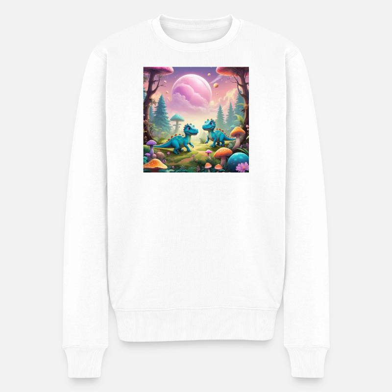 Dinosaure - Pull Premium bio Homme - blanc
