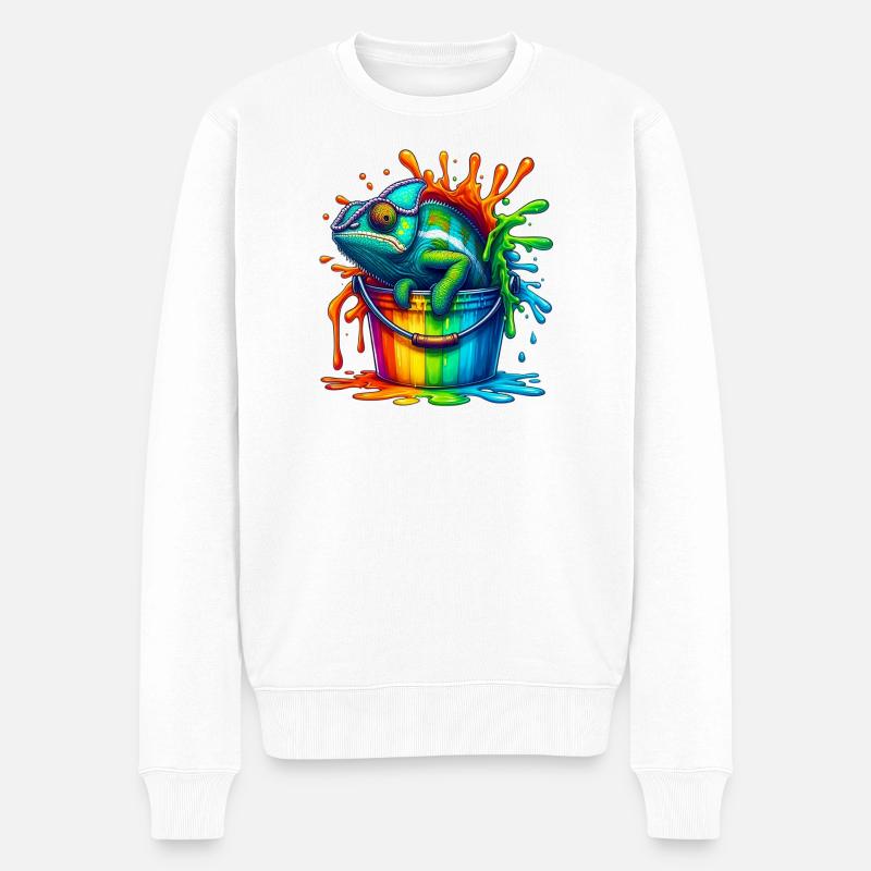 Caméléon - Pull Premium bio Homme - blanc