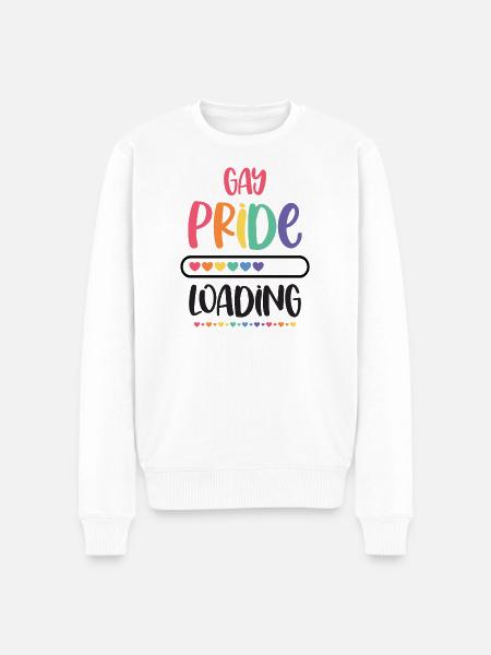 LGBTQ Pride Month - Gay Pride. Loading - Men's Premium Organic Jumper - white