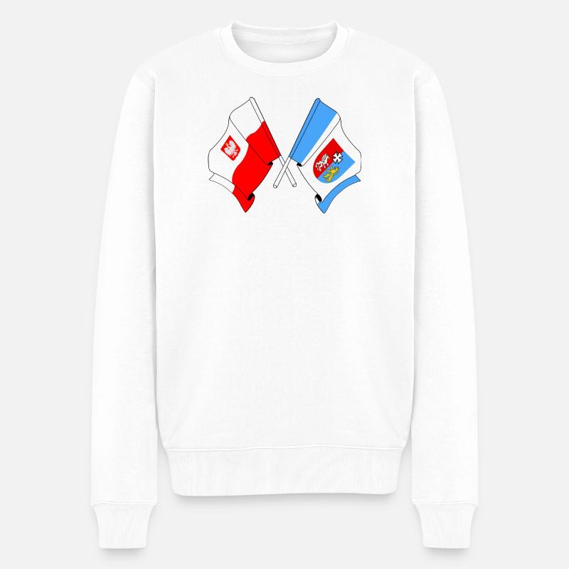 Drapeau Pologne, Subcarpatie franchie - Pull Premium bio Homme - blanc