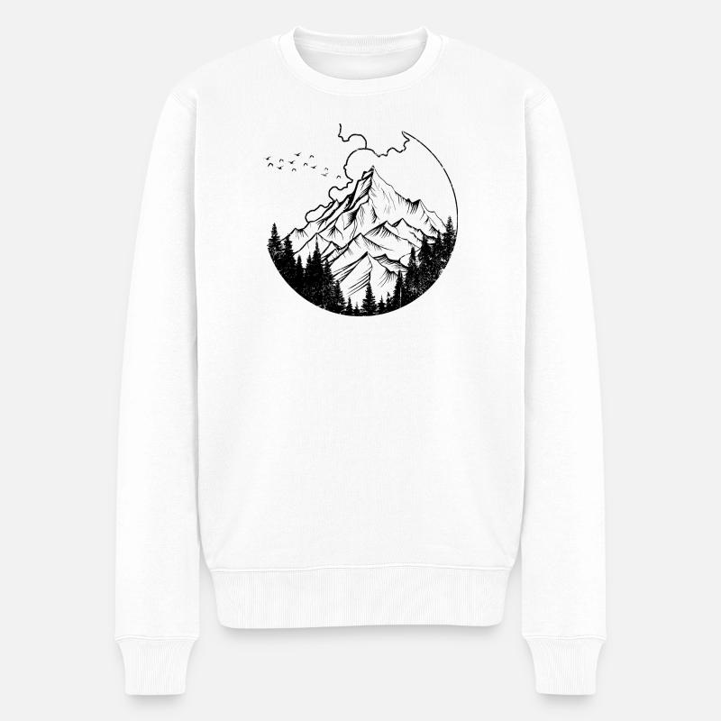 InputRequiredDesignPreview - Männer Premium Bio Pullover - Weiß