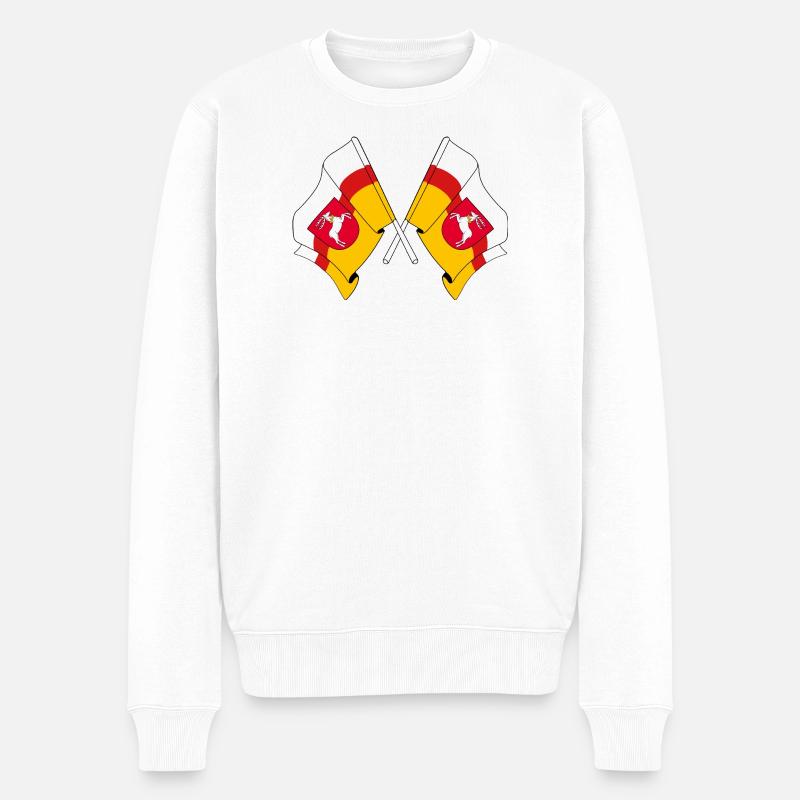 Deux drapeaux Lubin - Pull Premium bio Homme - blanc