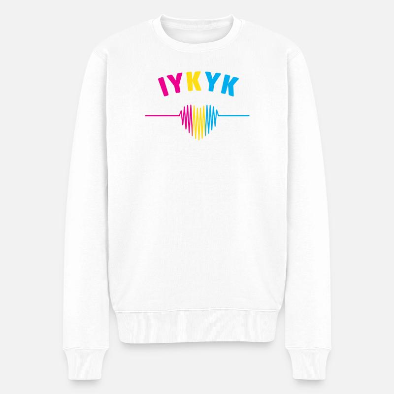 LGBT Pride Monat - IYKYK Pansexual - Männer Premium Bio Pullover - Weiß
