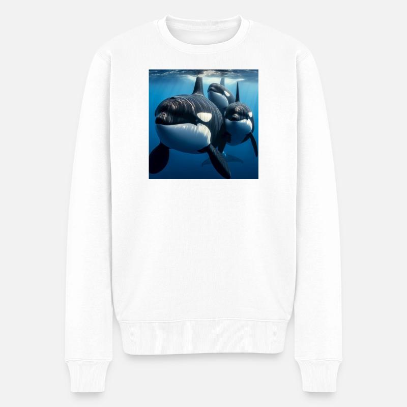 Orcas - Pull Premium bio Homme - blanc