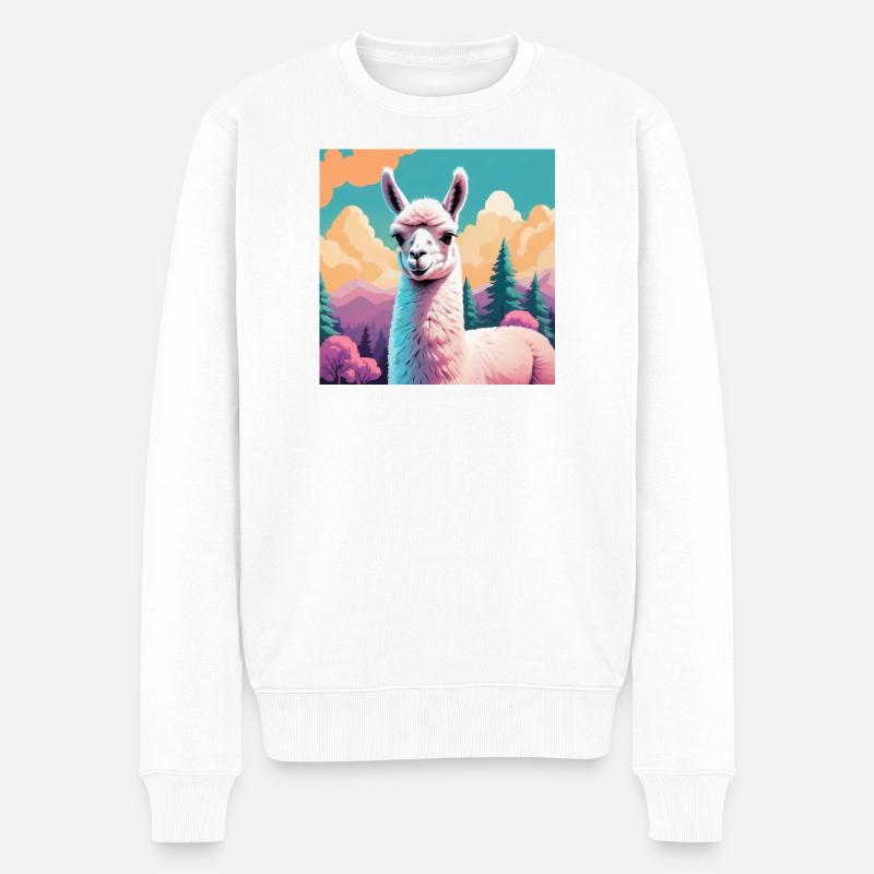 Lama - Pull Premium bio Homme - blanc