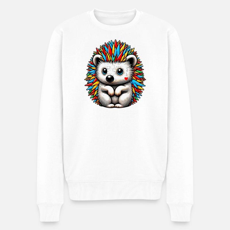 Hérisson - Pull Premium bio Homme - blanc