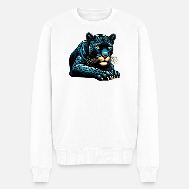 Panthère - Pull Premium bio Homme - blanc