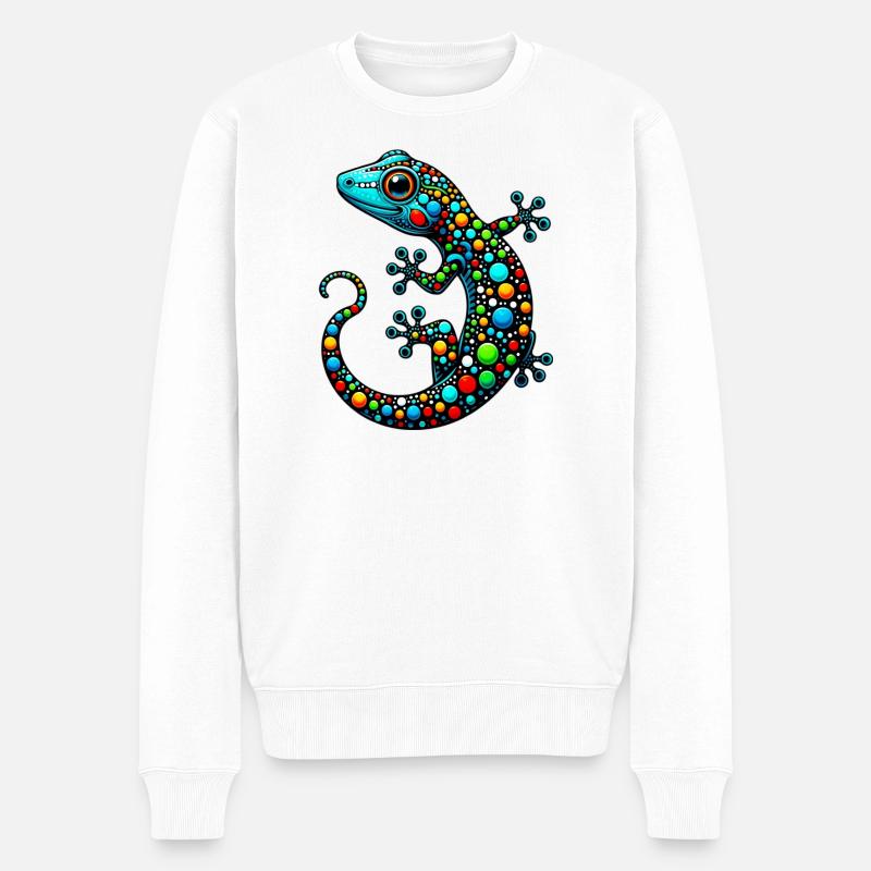 Gecko - Pull Premium bio Homme - blanc