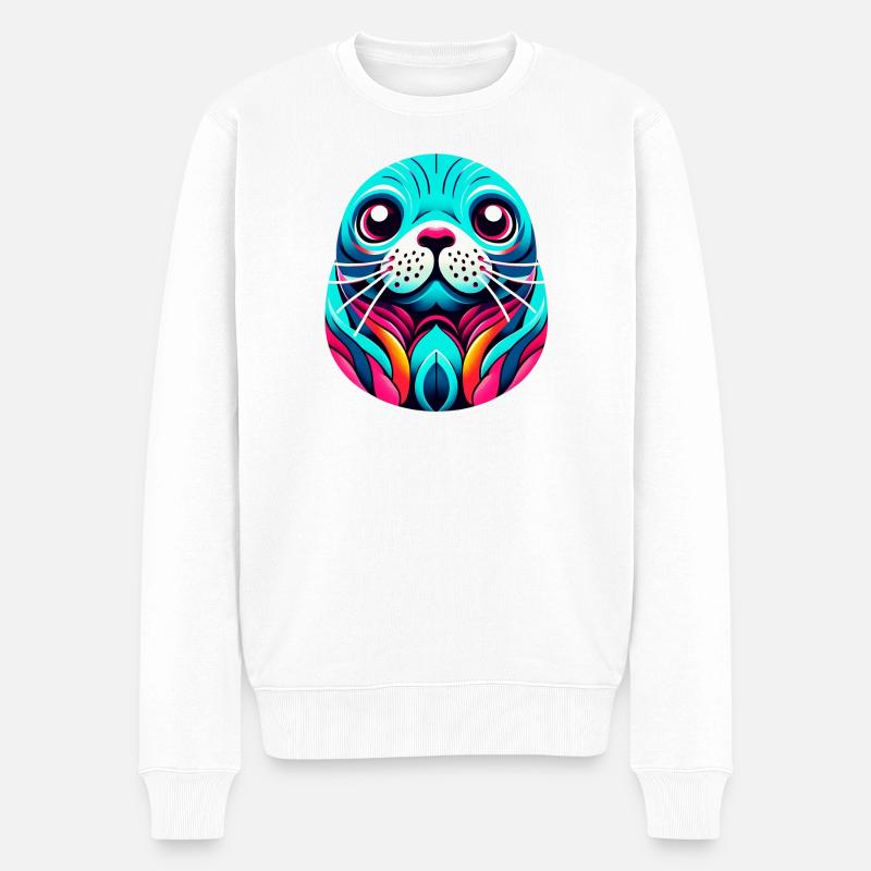 Phoque - Pull Premium bio Homme - blanc