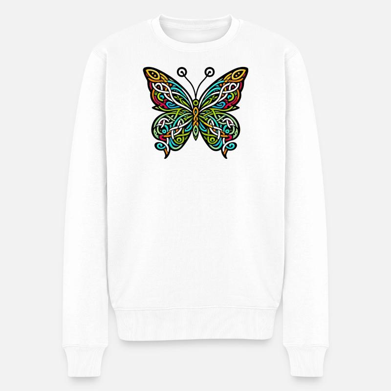 Papillon - Pull Premium bio Homme - blanc