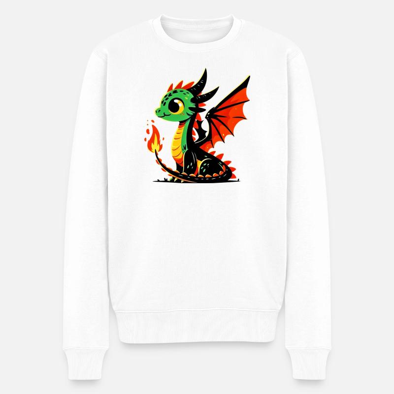 Dragon - Pull Premium bio Homme - blanc